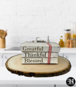 "Greatful, Thankful, Blessed" Decorative Books