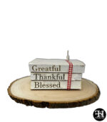 "Greatful, Thankful, Blessed" Decorative Books