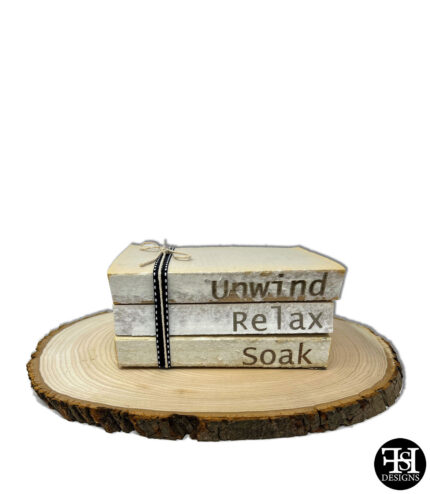 "Unwind, Relax, Soak" Decorative Books