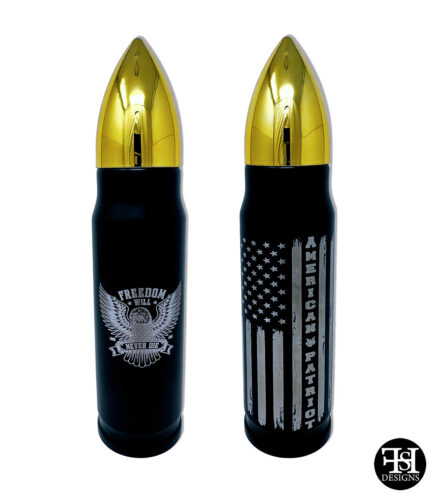 American Patriot Black Bullet Bottle