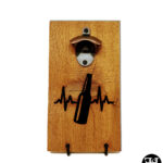Beer "EKG" Cedar Board Bottle Opener