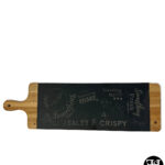 "Something Sweet" Slate and Acacia Wood Charcuterie Board