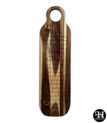 Lord's Prayer XXL Acacia Paddle Sign