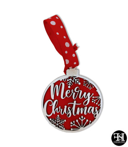 "Merry Christmas" Ball Christmas Ornament