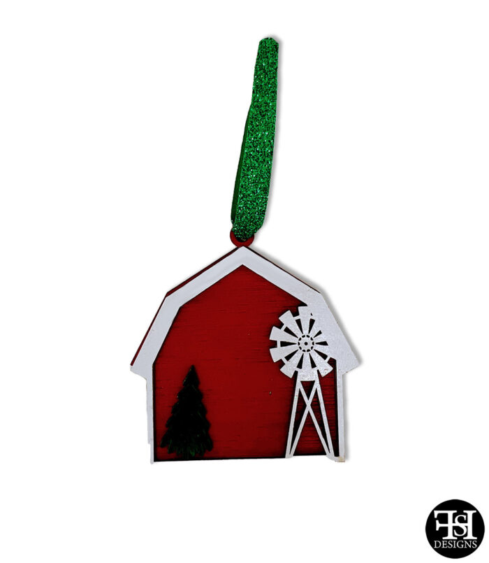 Christmas Barn Ornament