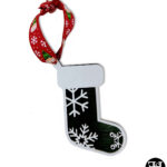 Snowflake Stocking Christmas Ornament