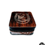Horseshoe, Boots and Cowboy Hat Cowhide and Leather Jewelry Case