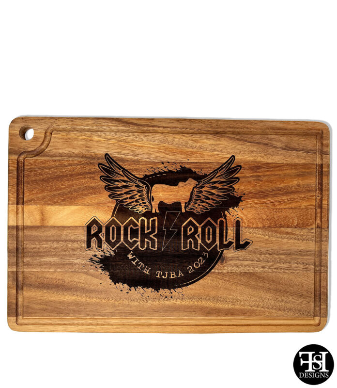 Rock n' Roll with TJBA 2023 Personalized Cutting Board