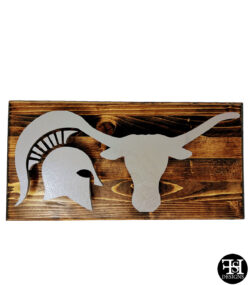 Custom 3-D Spartan Longhorn Logo Sign