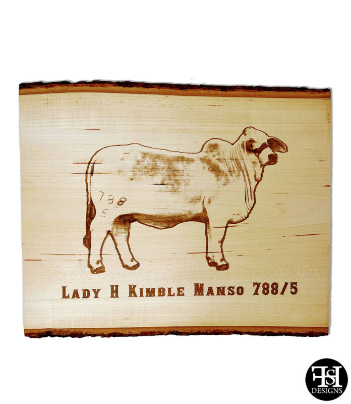 Lady H Keepsake Live Edge Sign