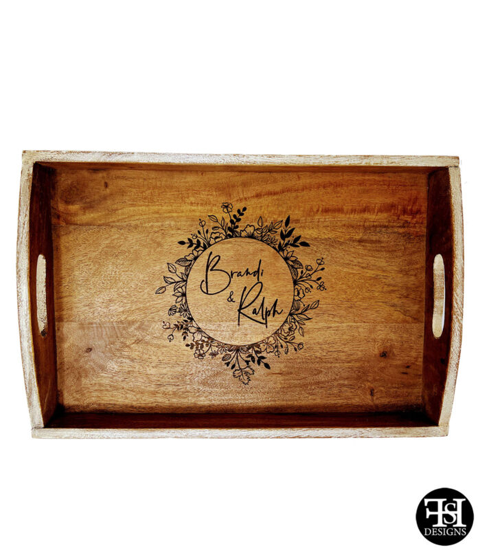 Personalized Wedding Gift Serving Tray