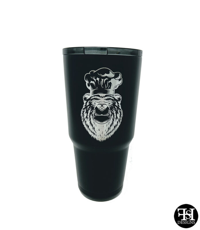 Personalized Tumbler with "Chef Bear"