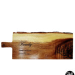 "Family - Where Life Begins And Love Never Ends..." Live Edge Cutting Board