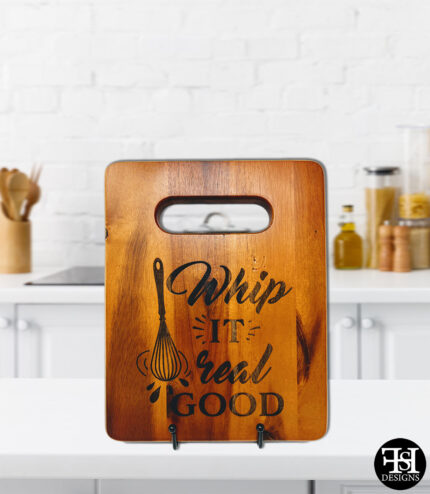 "Whip It Real Good" Acacia Wood Cutting Board
