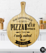 "The Difference Between Pizza And Your Opinion" Cutting Board