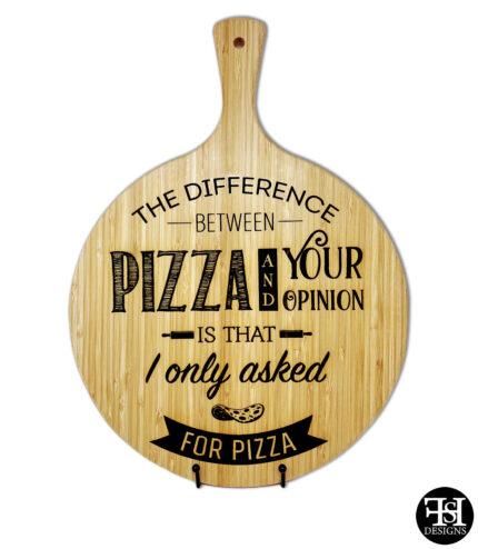 "The Difference Between Pizza And Your Opinion" Cutting Board