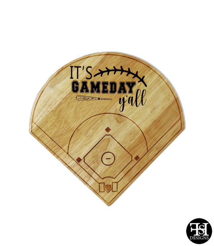 "It's Gameday Y'all" Baseball Diamond Board