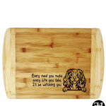 "Every Meal You Make, Every Bite You Take, I'll Be Watching You" Cavalier King Charles Cutting Board