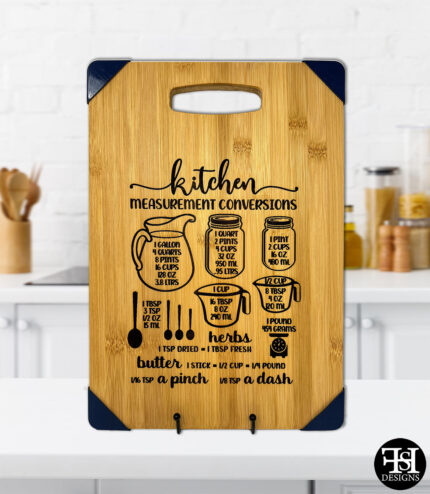Kitchen Measurement Conversions Cutting Board