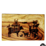 Meat Temperatures Saman Wood Cutting Board