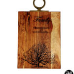 "Family... Where Life Begins and Love Never Ends" Metal Ring Handle Cutting Board