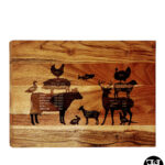 Meat Temperatures Angled Edges Cutting Board