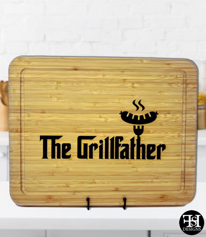 "The Grillfather" Ultra-Thick Bamboo Cutting Board