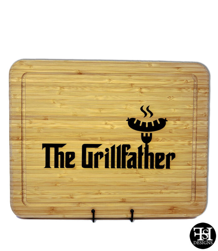 "The Grillfather" Ultra-Thick Bamboo Cutting Board