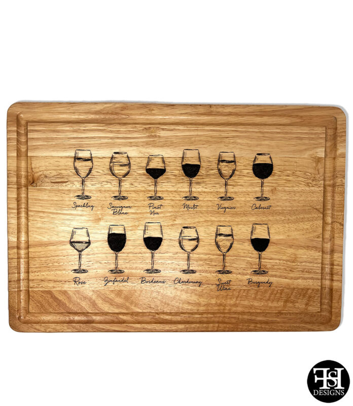 Personalized Wedding Gift Types of Wine Cutting Board