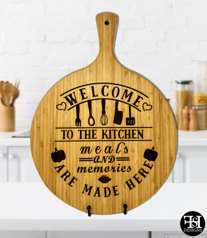 "Welcome To The Kitchen Meals And Memories Are Made Here" Cutting Board