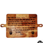German Lord's Prayer XXL Acacia Cutting Board
