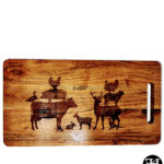 Meat Temperatures X-Large Acacia Cutting Board