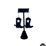 Star Cowboy Boots Wire Earrings