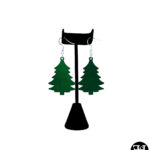 Solid Christmas Tree Earrings