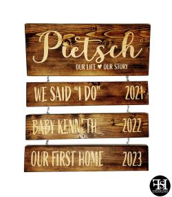 Custom Life Story Sign