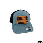 Rustic American Flag Snapback Hat