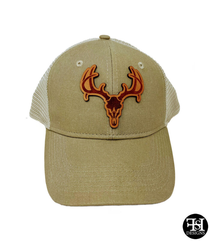 Deer Skull Snapback Hat Front