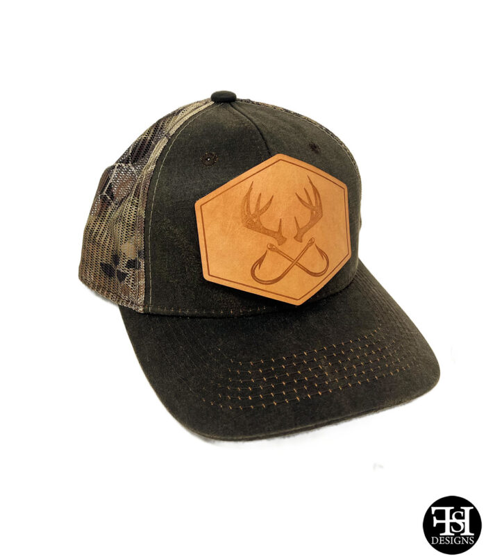 Hooks & Antlers Snapback Hat