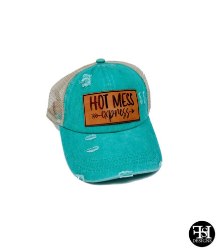 "Hot Mess Express" Ponytail Hat