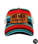 "Hot Mess Express" Sarape Ponytail Hat