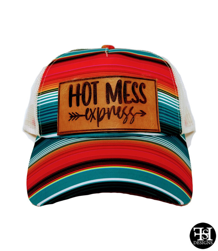 "Hot Mess Express" Sarape Ponytail Hat