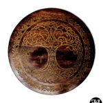 Celtic Tree Of Life Dark Stained Wood Lazy Susan