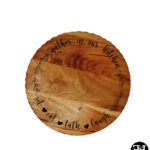 "Gather In Our Kitchen - Eat - Talk- Laugh" Decorative Edge Lazy Susan