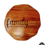"Family - Life's Greatest Blessing" Freeform Edge Lazy Susan
