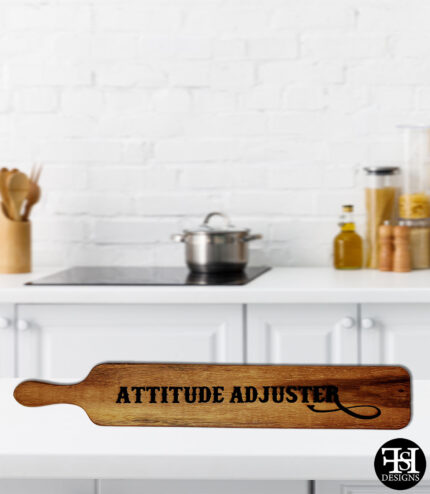"Attitude Adjuster" Acacia Wood Paddle