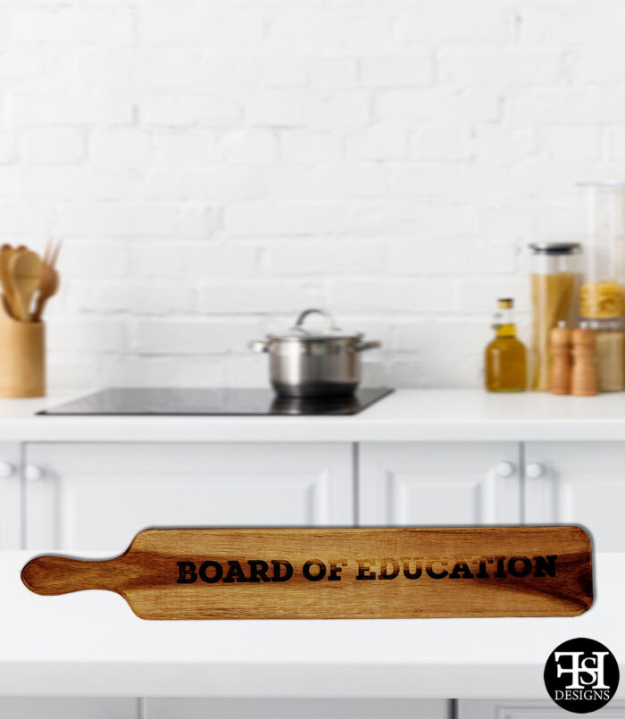 "Board of Education" Acacia Wood Paddle