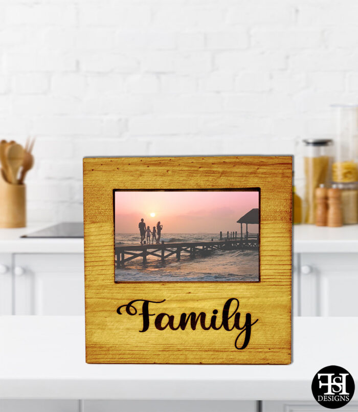 "Family" Wood Picture Frame