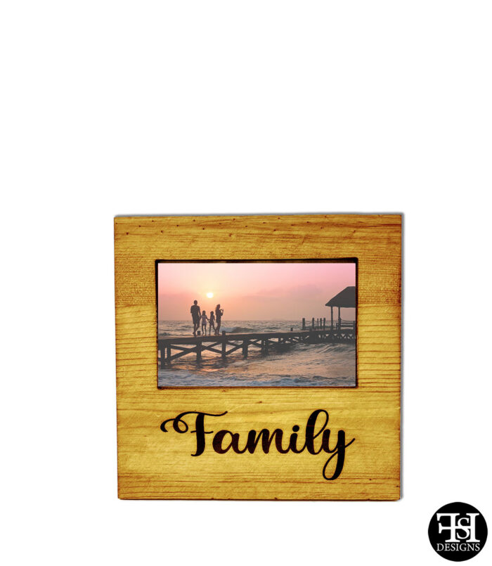 "Family" Wood Picture Frame