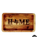 "Home" Texas Acacia Tray