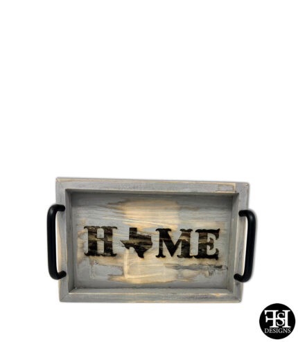 Texas "Home" Wood Serving Tray